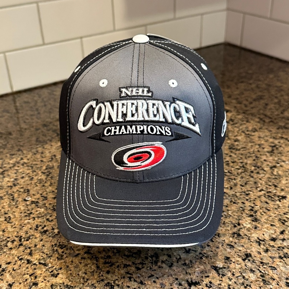 Carolina Hurricanes 2006 Conference Champs Reebok Hat Strap Back Deadstock New
